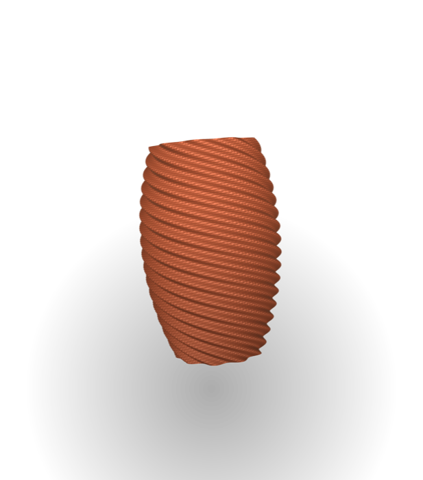 Individuell gestaltete Vase, gedruckt von Schichtarbeit